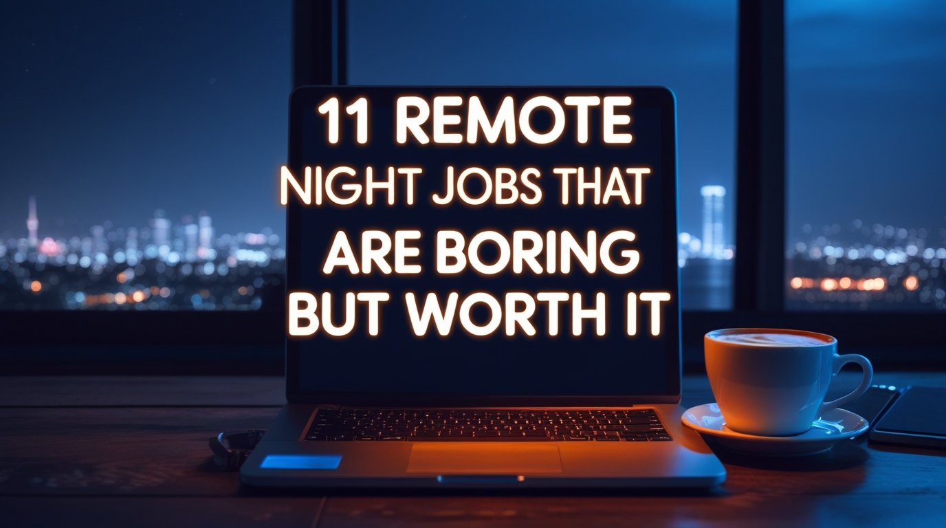 11 Remote Night Jobs That Are Boring but Worth It